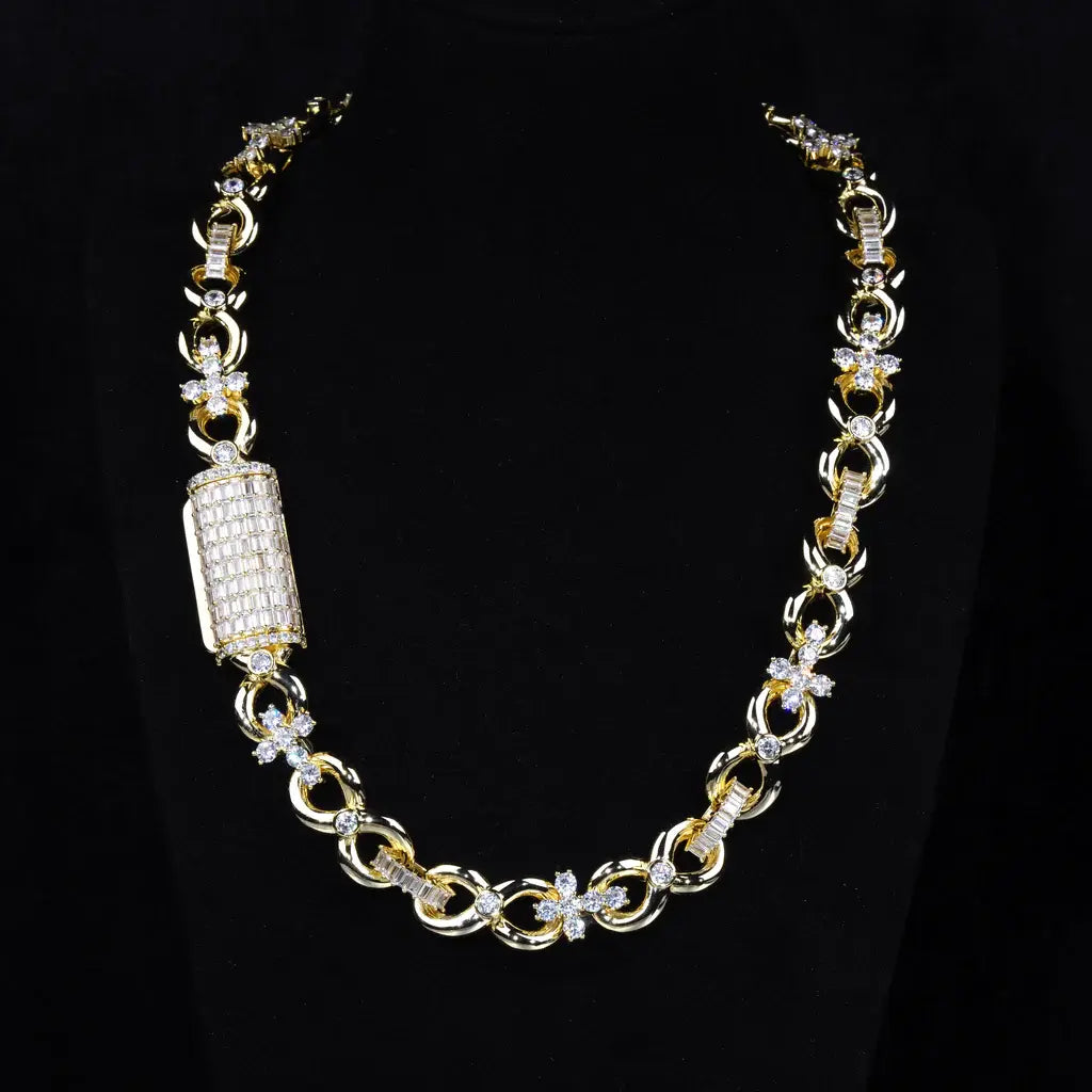 Iced Cross Link Chain - 14mm
