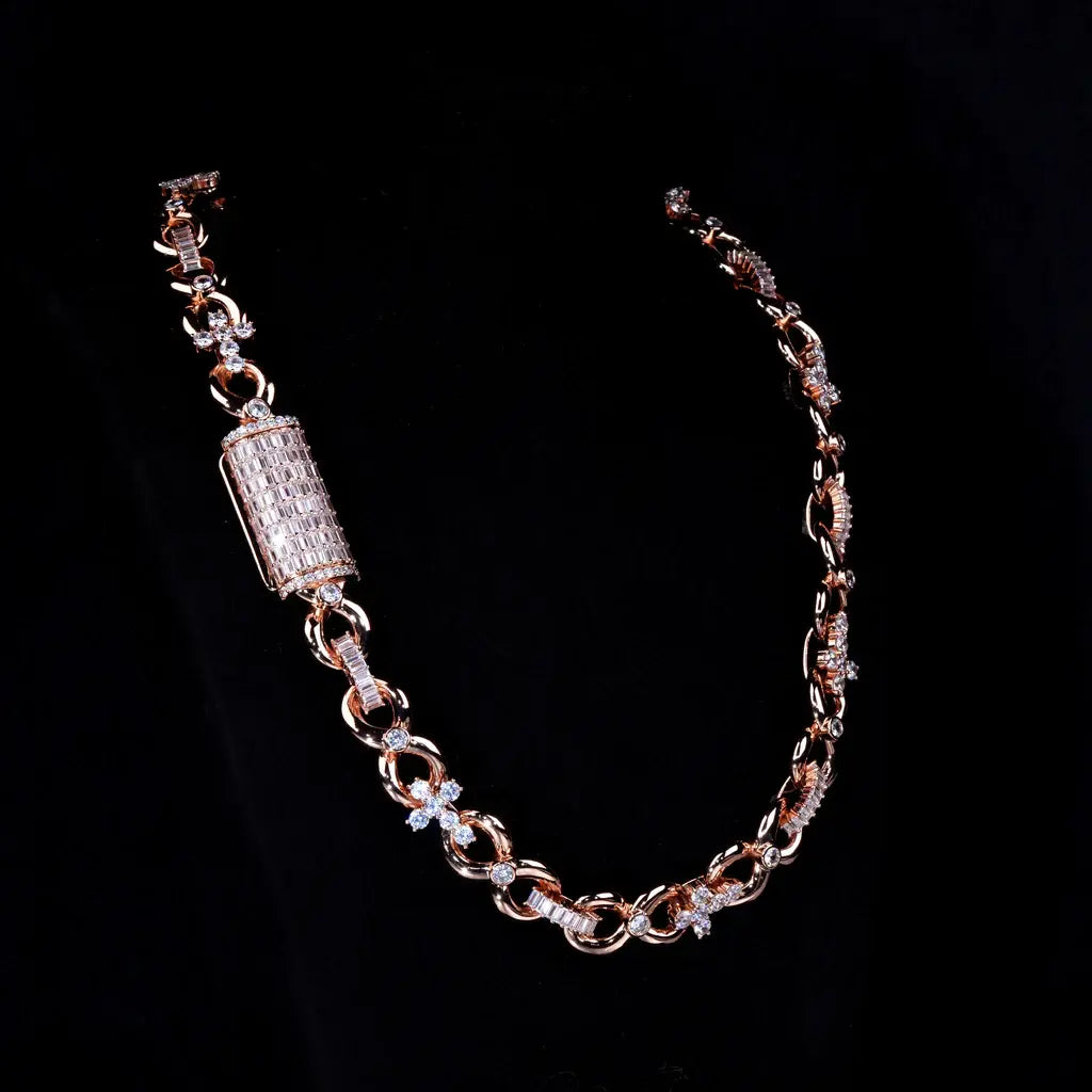 Iced Cross Link Chain - 14mm