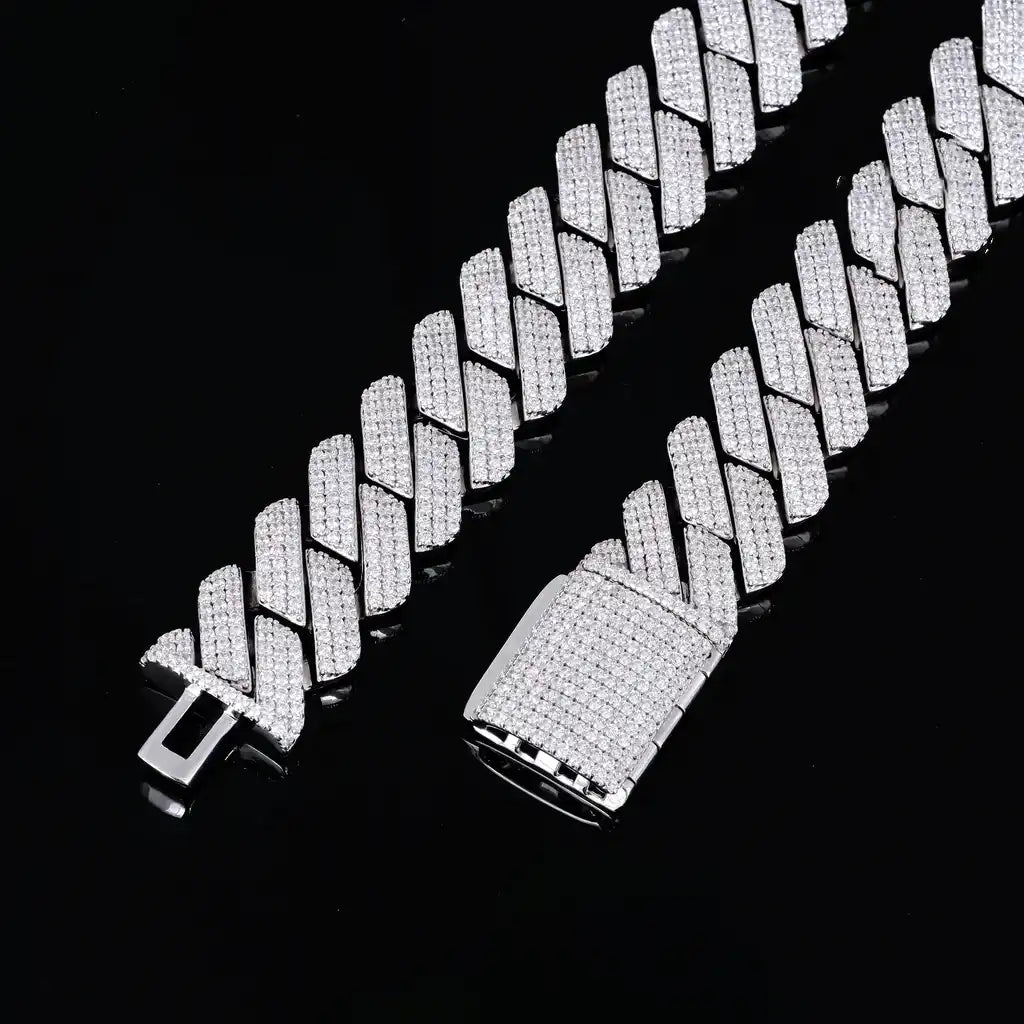 Iced Prong Cuban Chain - 19mm