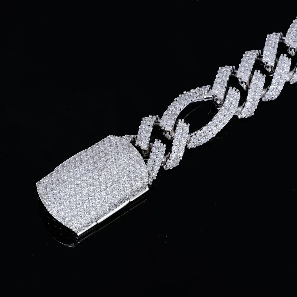 19mm Iced Figaro Bracelet