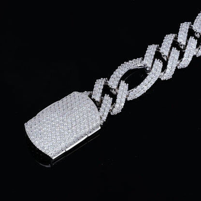 19mm Iced Figaro Bracelet