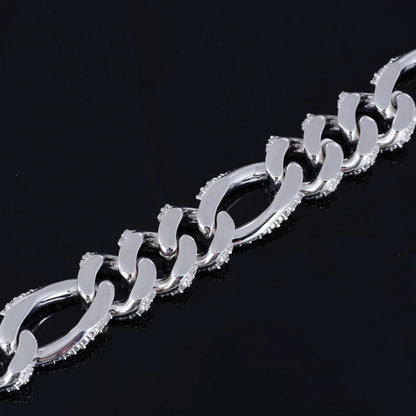 19mm Iced Figaro Bracelet