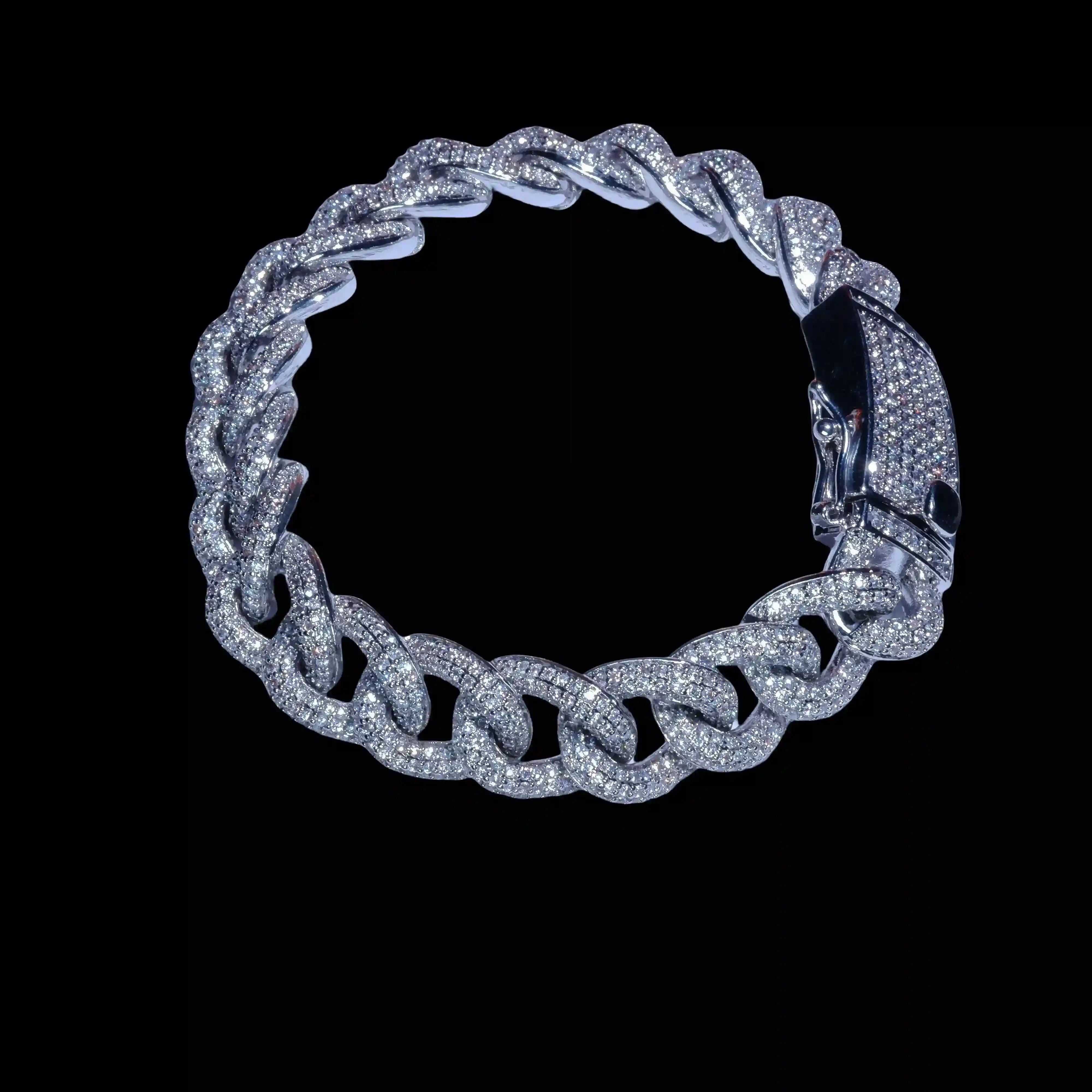 Solid Ice Cuban Link Bracelet - 15mm