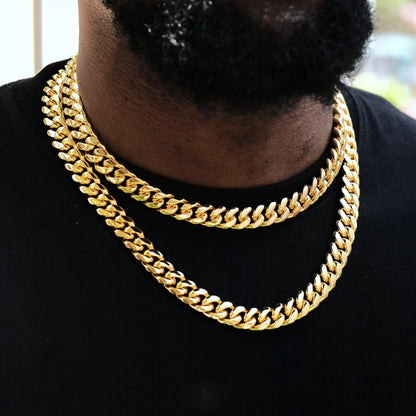 [Box Clasp] Classic Miami Cuban - 12mm
