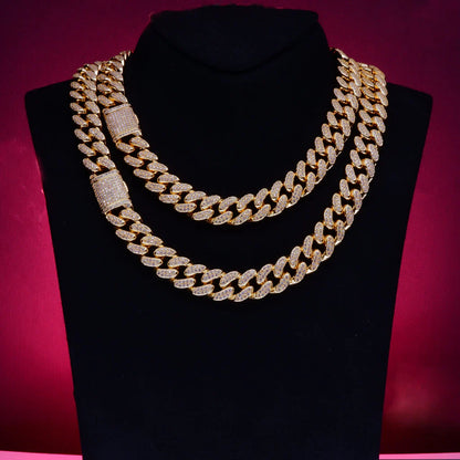 🔥New Flip buckle Iced Cuban Link Chain Gold-Plated