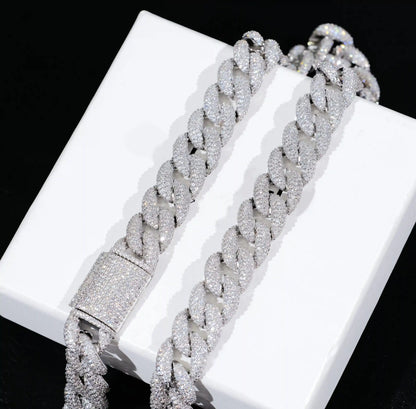 5-Row Iced Cuban Chain - 15mm