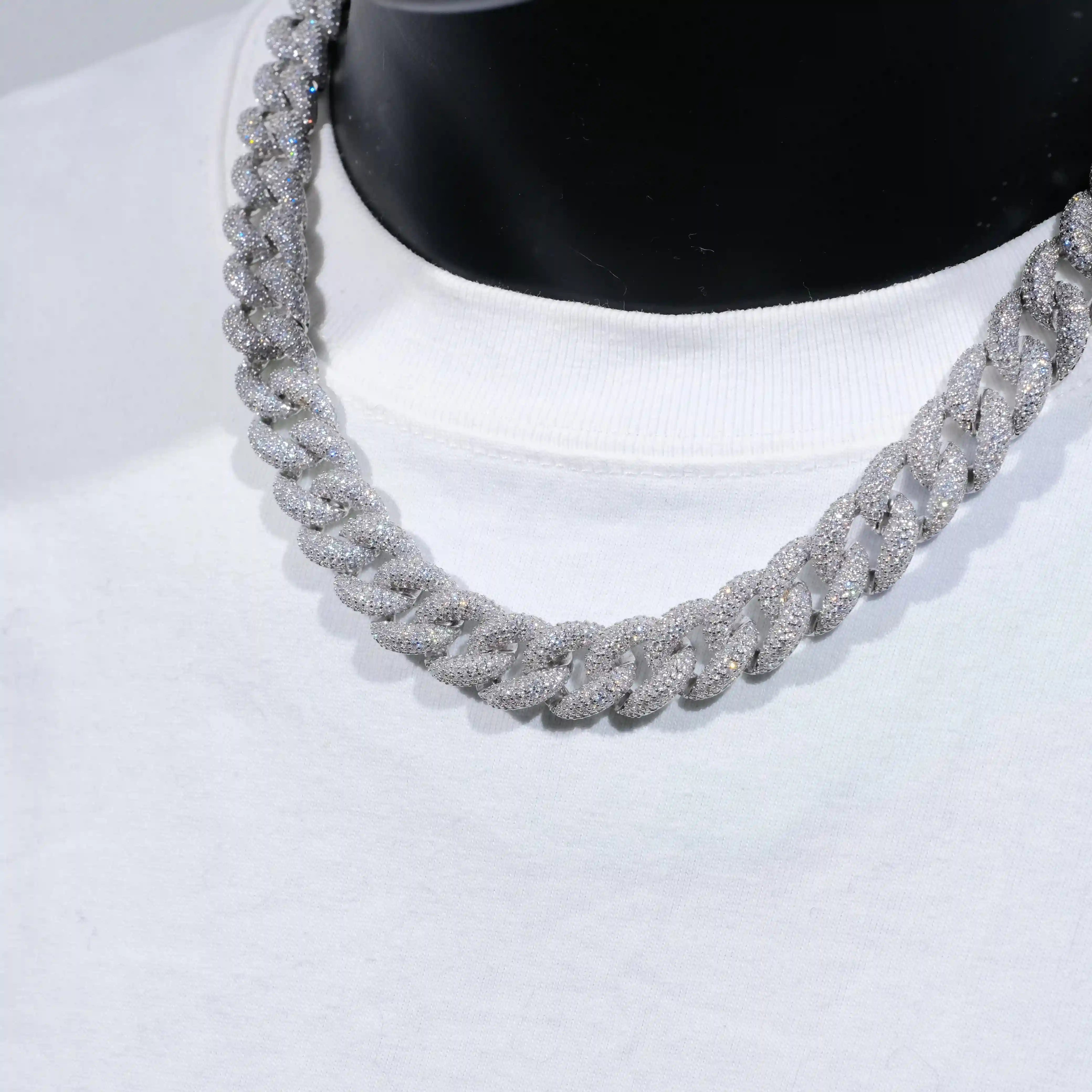 5-Row Iced Cuban Chain - 15mm