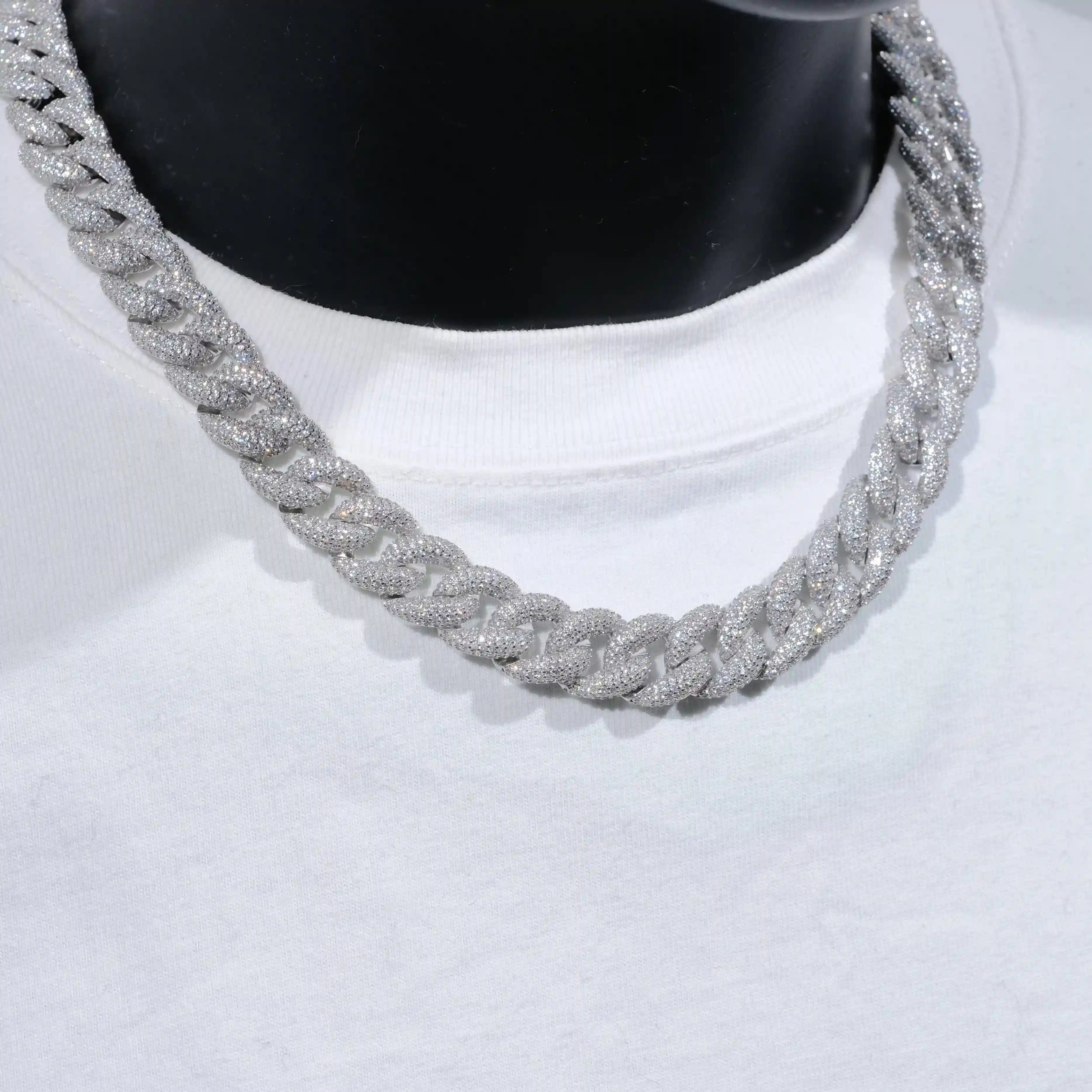 5-Row Iced Cuban Chain - 15mm