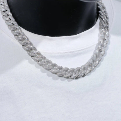5-Row Iced Cuban Chain - 15mm