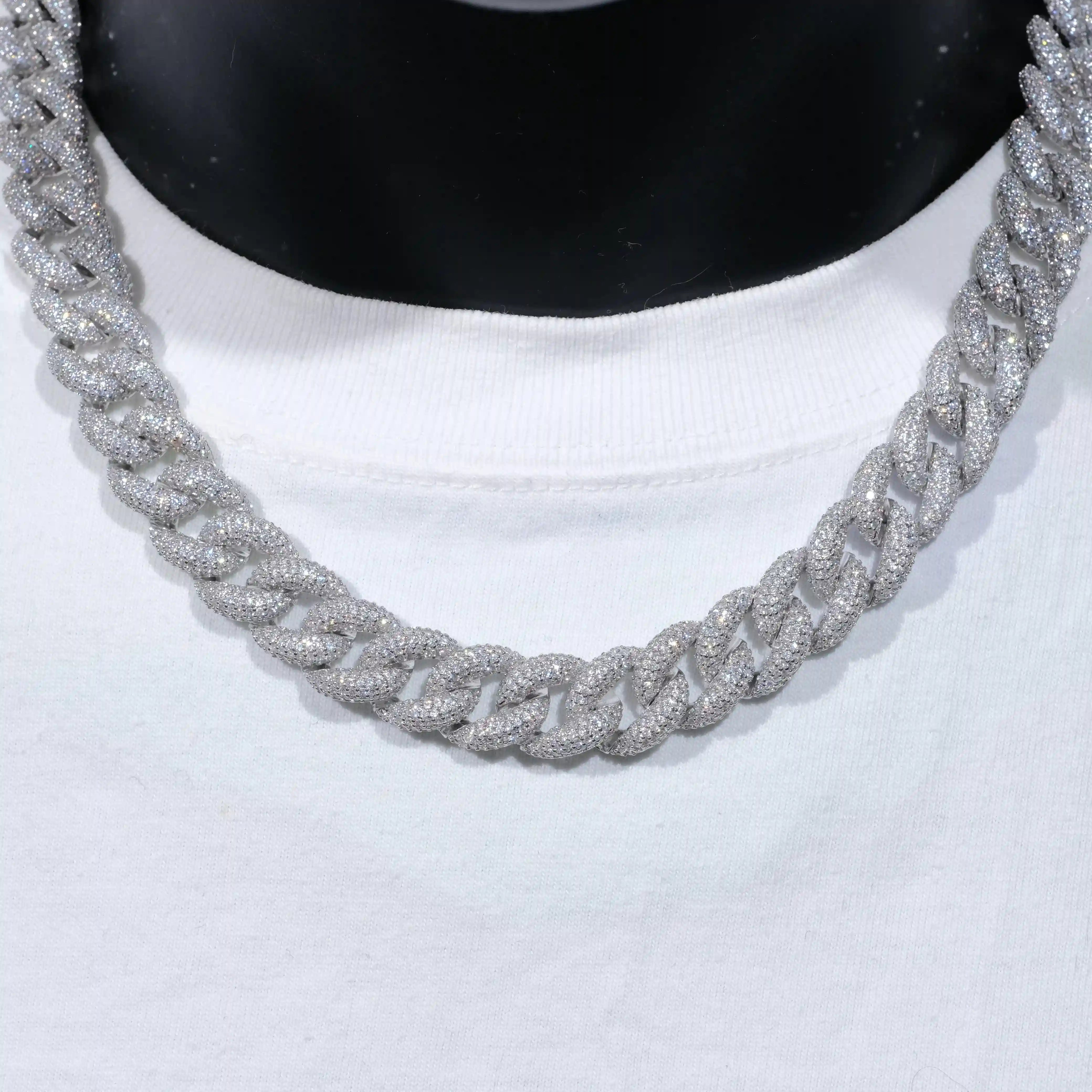 5-Row Iced Cuban Chain - 15mm