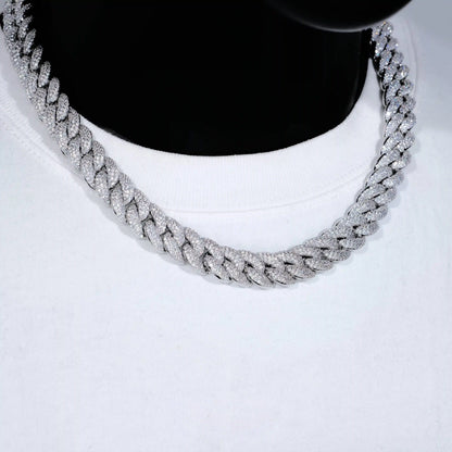 3-Row Bubble Iced Cuban Chain - 14mm