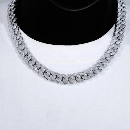 3-Row Bubble Iced Cuban Chain - 14mm
