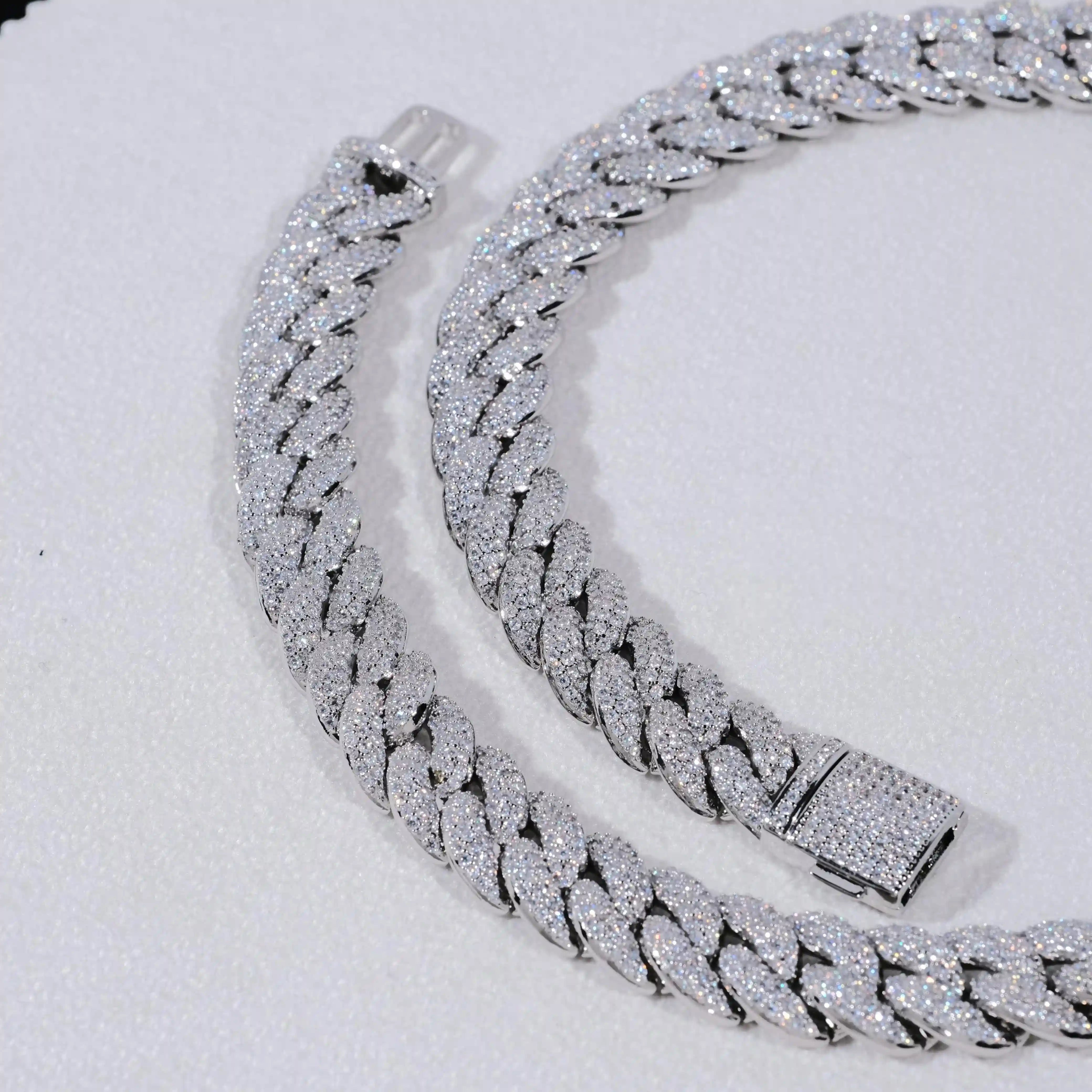 3-Row Bubble Iced Cuban Chain - 14mm