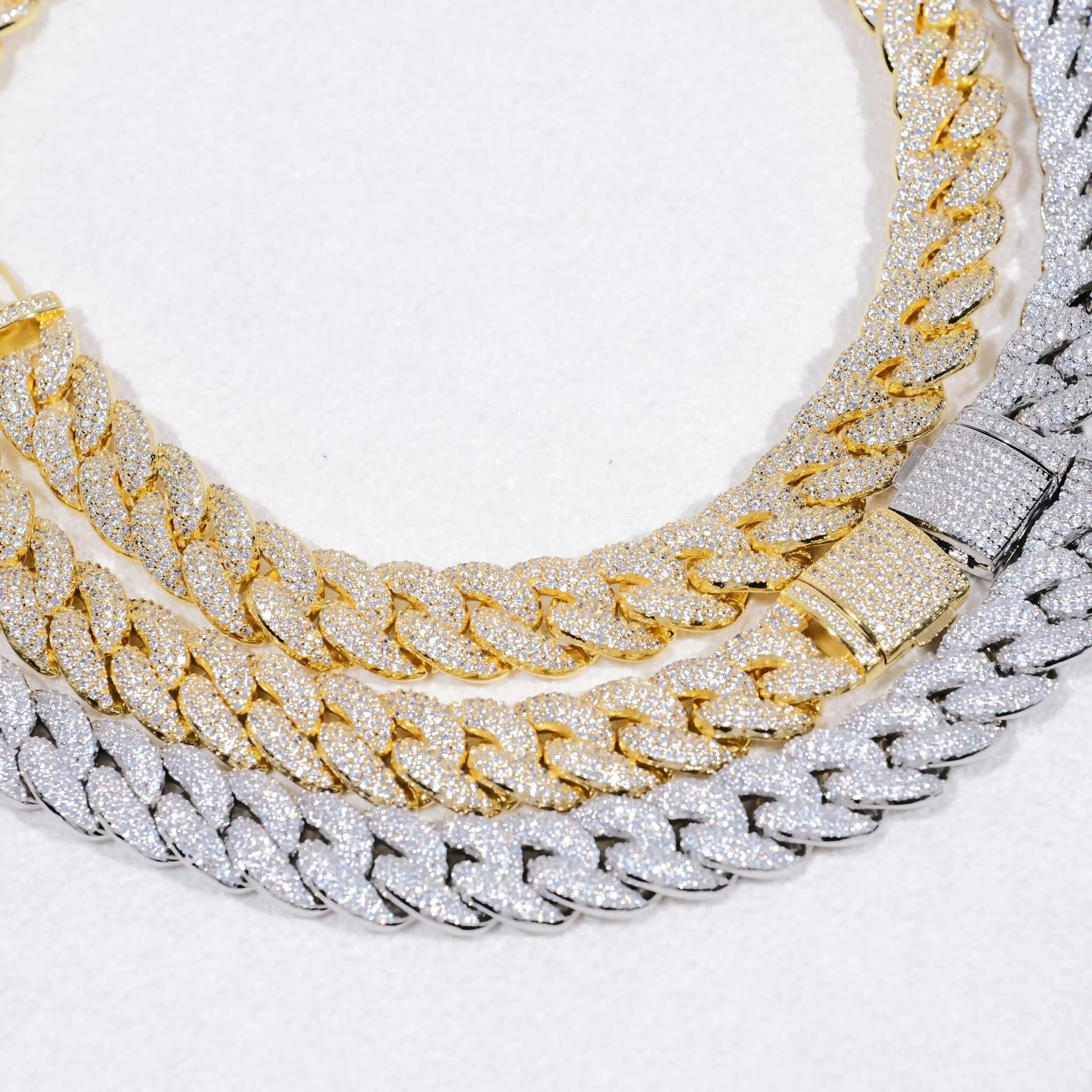 3-Row Bubble Iced Cuban Chain - 14mm