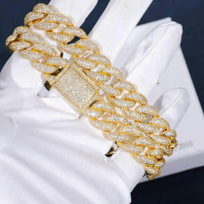 5-Row Iced Cuban Chain - 15mm