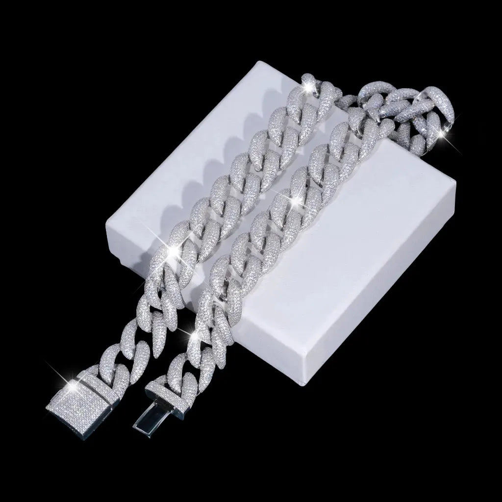 5-Row Iced Cuban Chain - 18mm