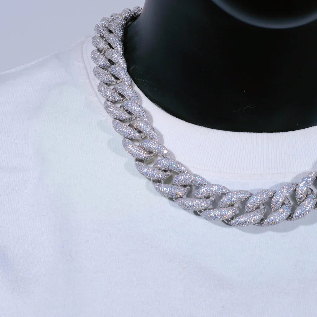 5-Row Iced Cuban Chain - 18mm