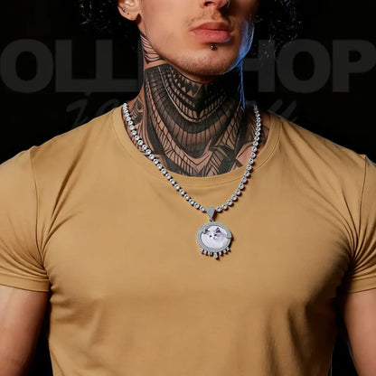 Drip Halo Custom Photo Necklace