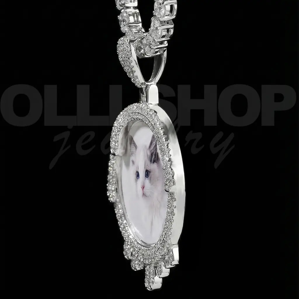 Drip Halo Custom Photo Necklace