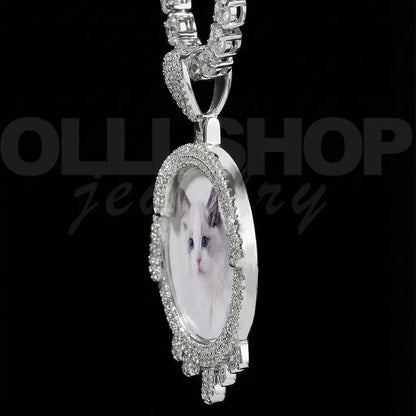 Drip Halo Custom Photo Necklace