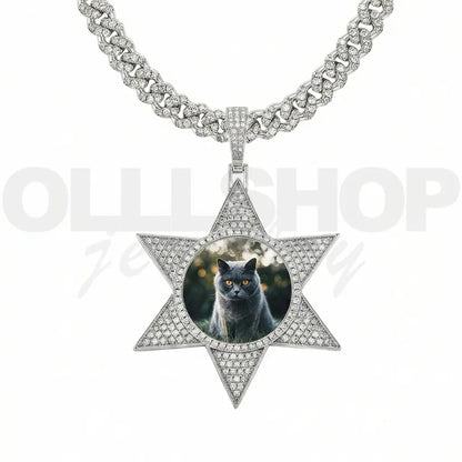 Eternal Star Custom Photo Pendant