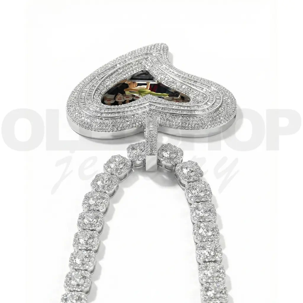 Heart Halo Custom Photo Necklace