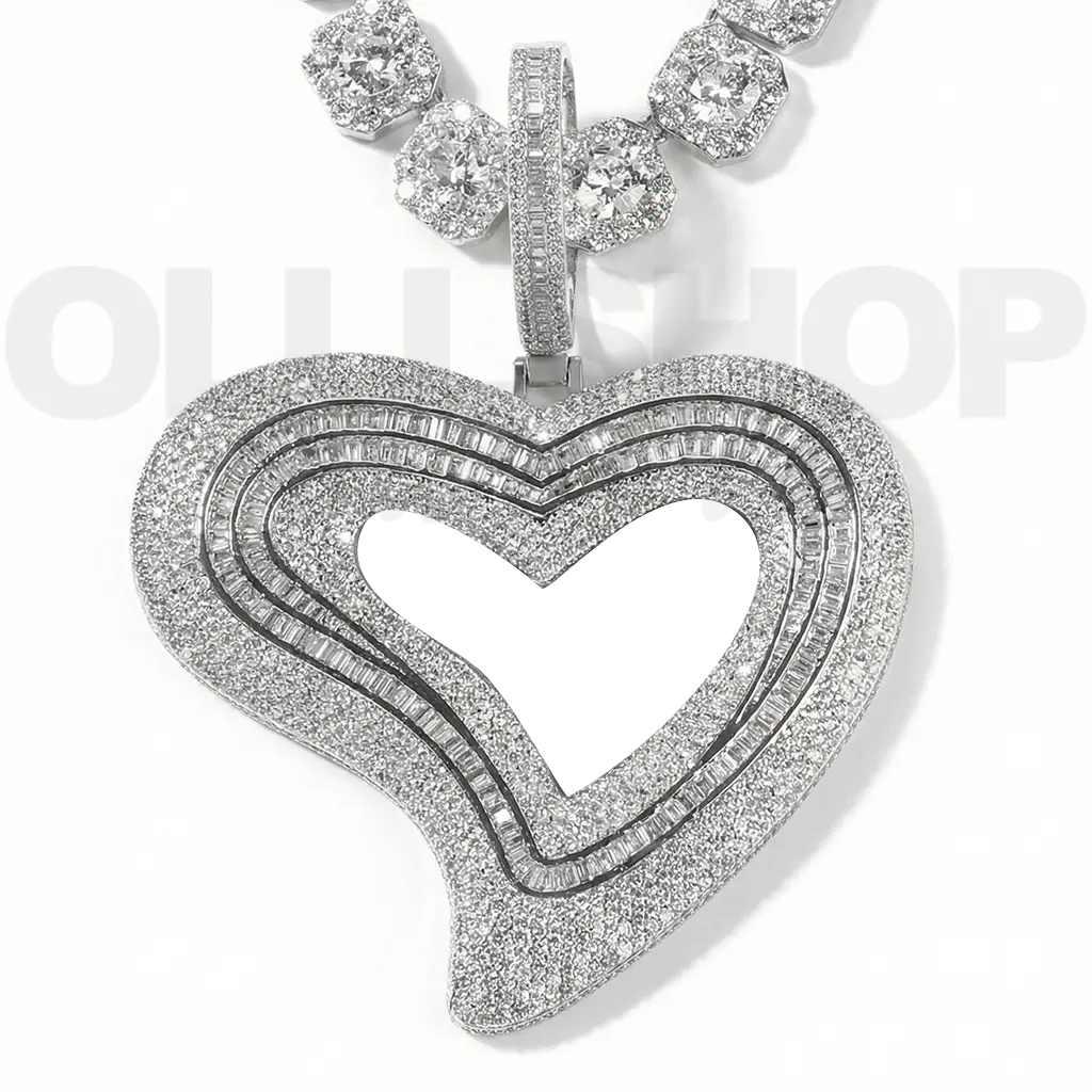 Heart Halo Custom Photo Necklace