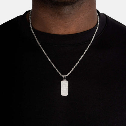 Ice Dog Tag Pendant