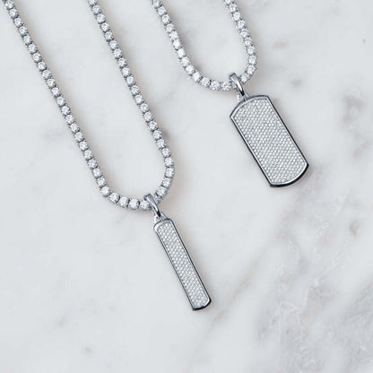 Ice Dog Tag Pendant