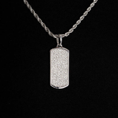 Ice Dog Tag Pendant