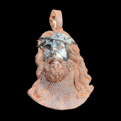 Ice Jesus Pendant - 65mm