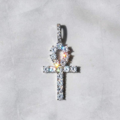 Ice Key Pendant in White Gold
