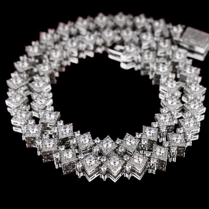 Ice Scale Chain In White Gold