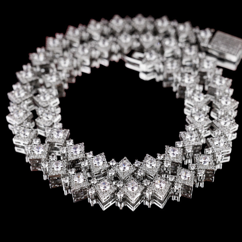 Ice Scale Chain In White Gold