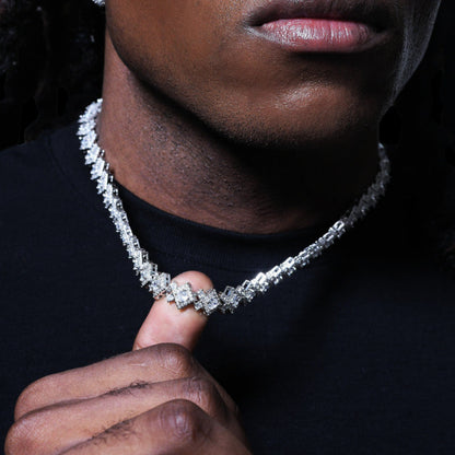 Ice Scale Chain In White Gold