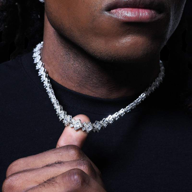 Ice Scale Chain In White Gold