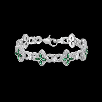Ice Clover Bracelet in White Diamond - 15mm