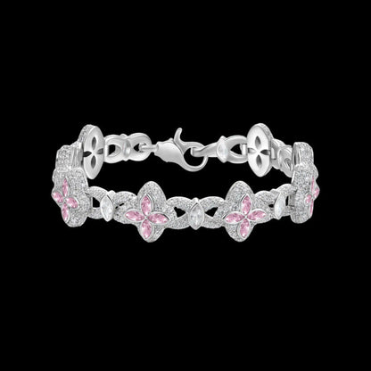 Ice Clover Bracelet in White Diamond - 15mm