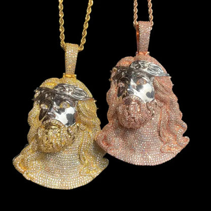 Ice Jesus Pendant - 65mm