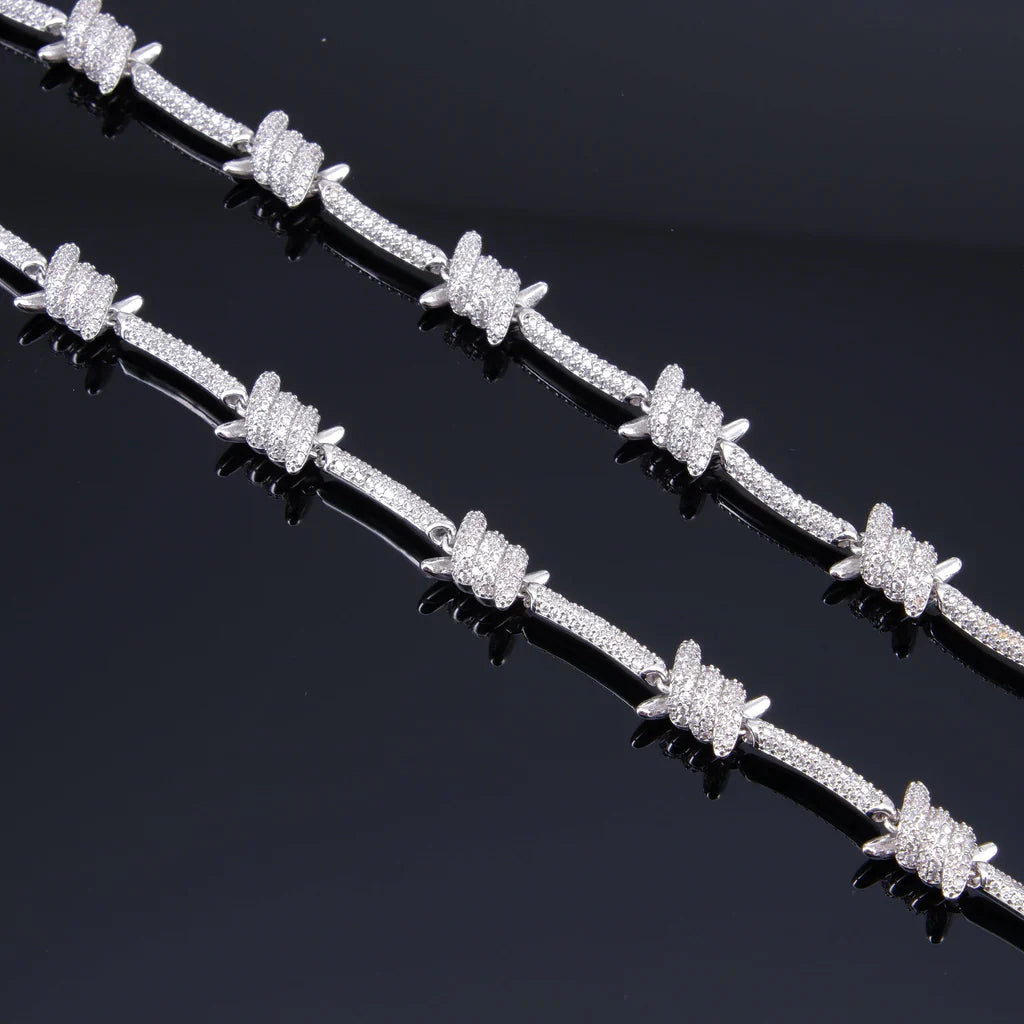 Iced Barb Wire Chain