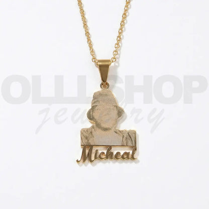 Memory Portrait Necklace Photo necklace