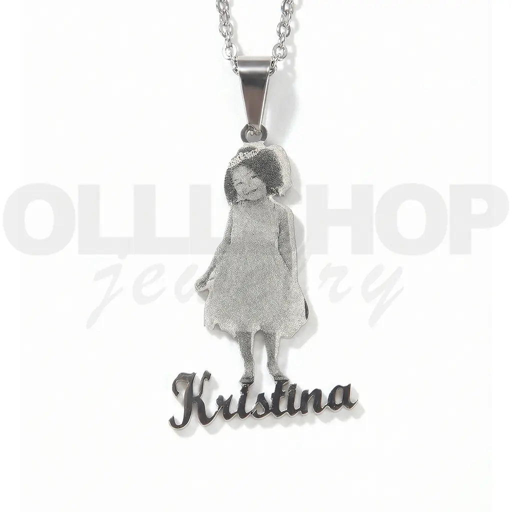 Memory Portrait Necklace Photo necklace