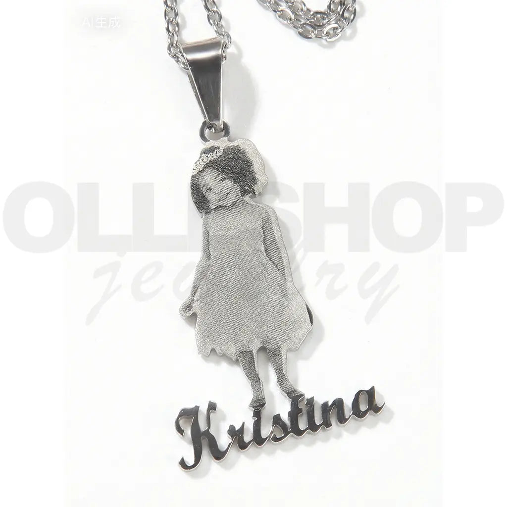 Memory Portrait Necklace Photo necklace