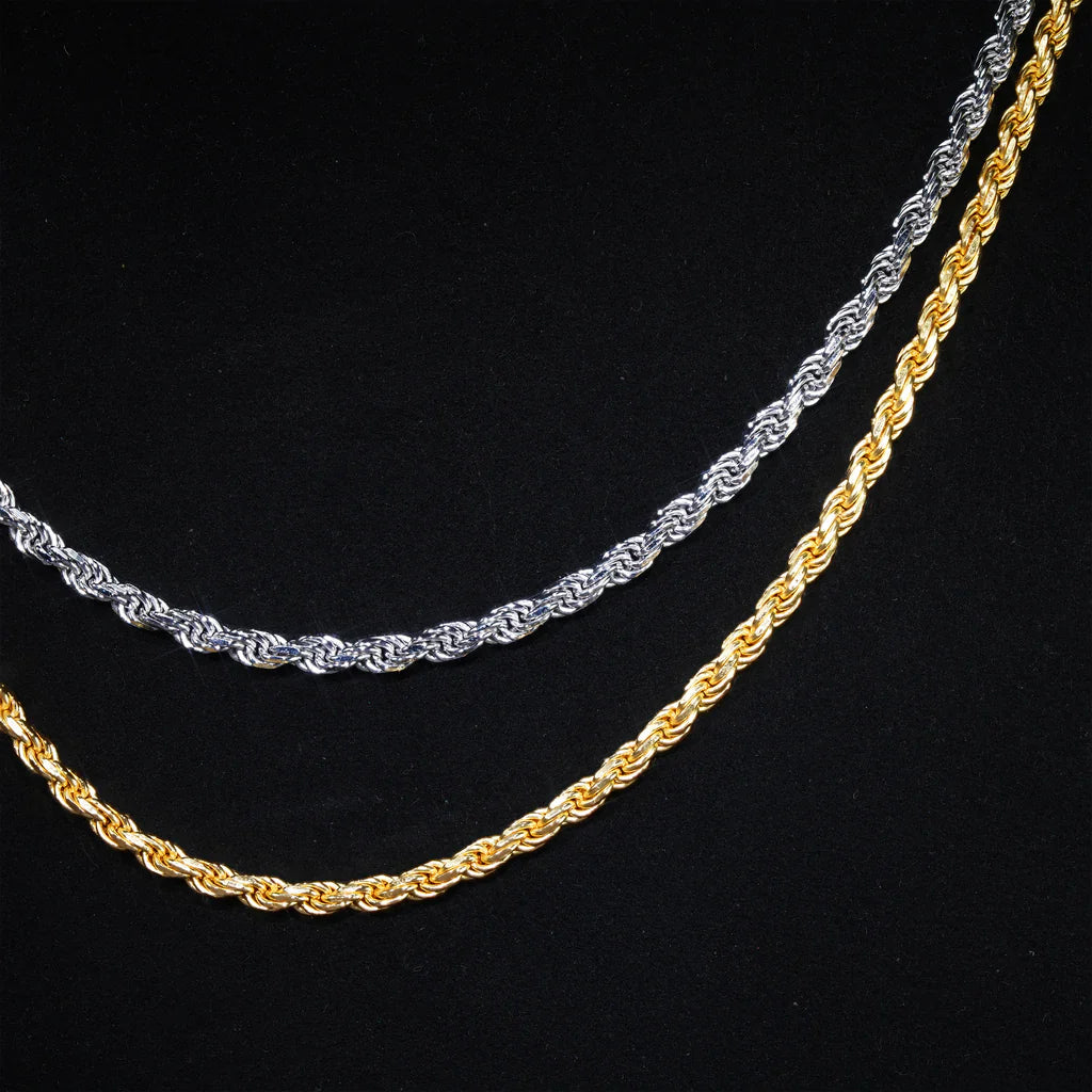 S925 Rope Twist Chain - 3mm