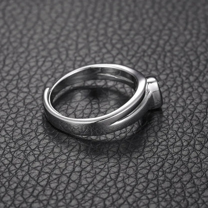 S925 VVS Moissanite Open Triangle Ring