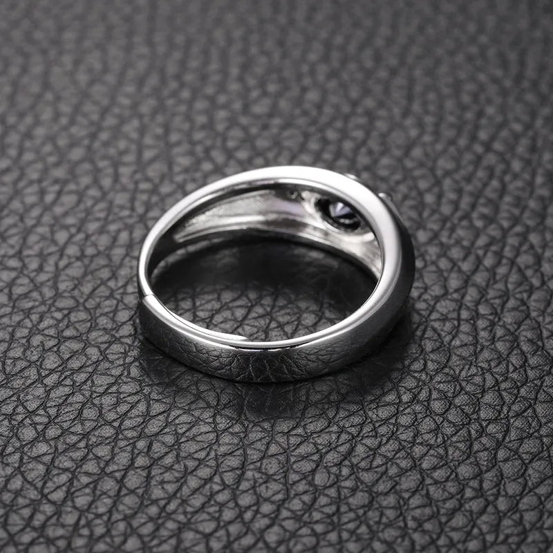 S925 VVS Moissanite Horus Adjustable Ring