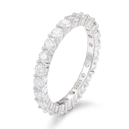 S925 VVS Moissanite ice Ring - 3mm