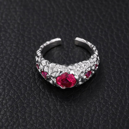 925 VVS Moissanite Colored Ring