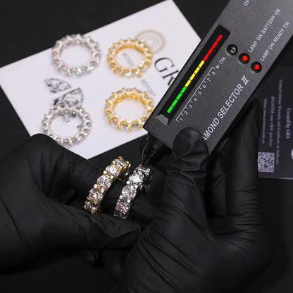 S925 VVS Moissanite  Hip Hop Diamond Ring