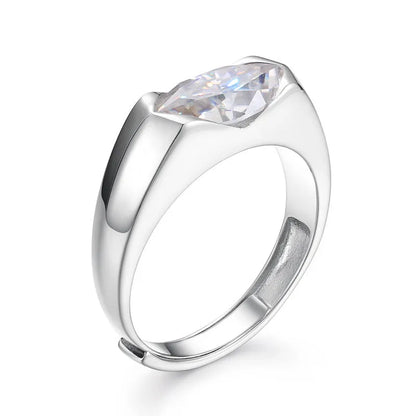 S925 VVS Moissanite Horus Openable Ring